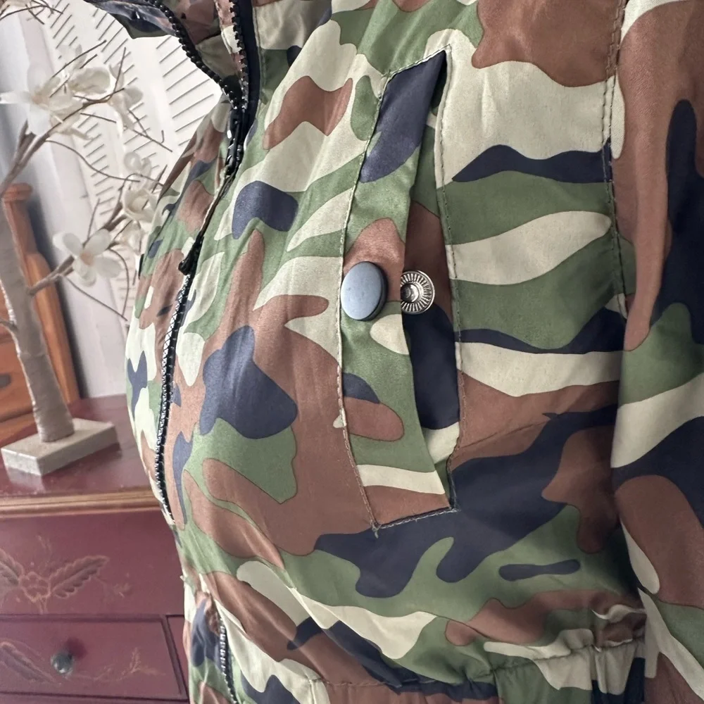 🆕Hawke & Co. Outfitter Girls Camo Hooded Windbreaker